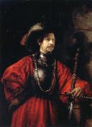 REMBRANDT Harmenszoon van Rijn Portrait of a Man in Military Costume china oil painting reproduction